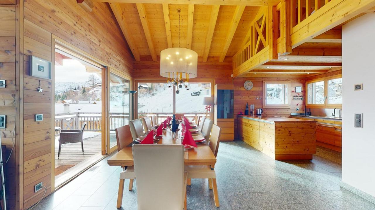 Etoiles Des Neiges Luxe & Jacuzzi Chalet 12 Pers By Alpvision Residences Heremence Exterior foto