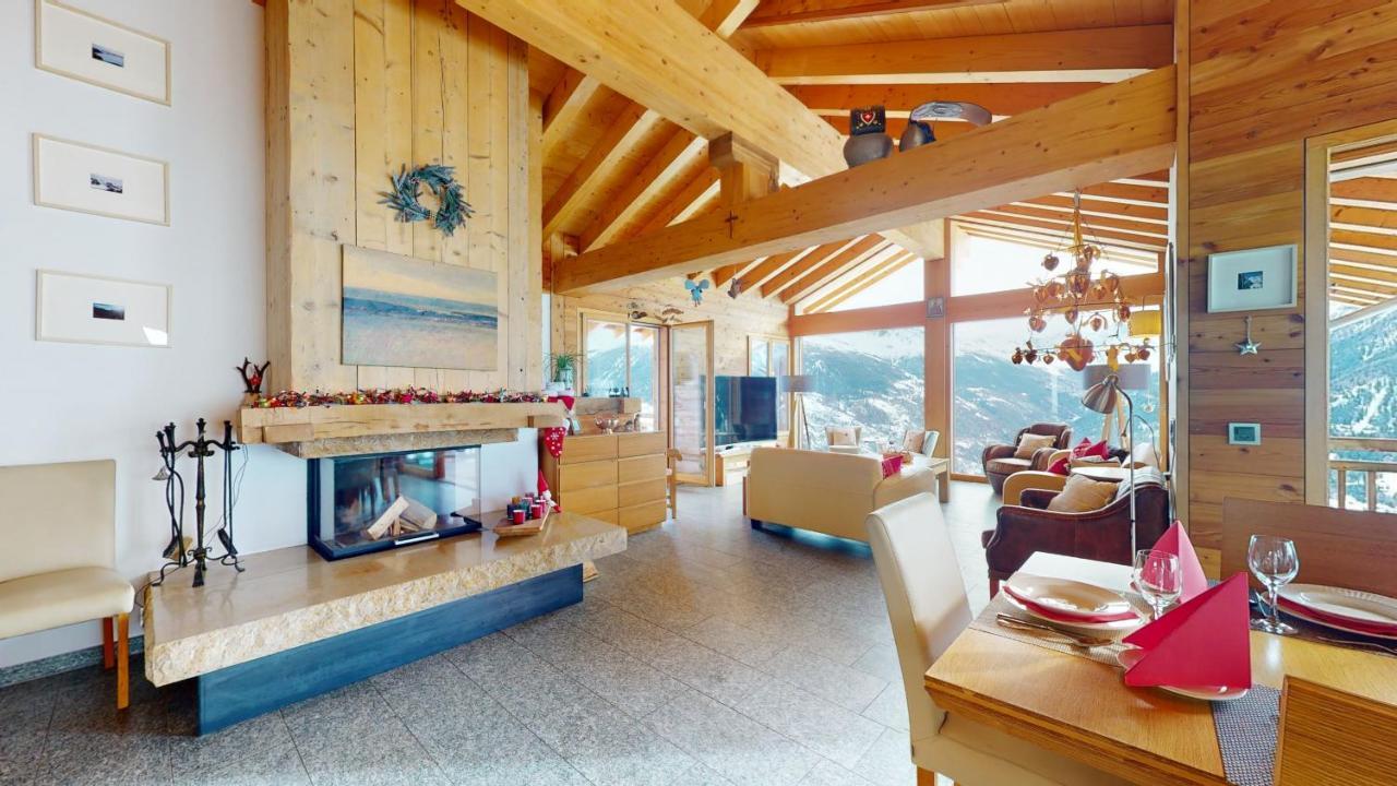 Etoiles Des Neiges Luxe & Jacuzzi Chalet 12 Pers By Alpvision Residences Heremence Exterior foto