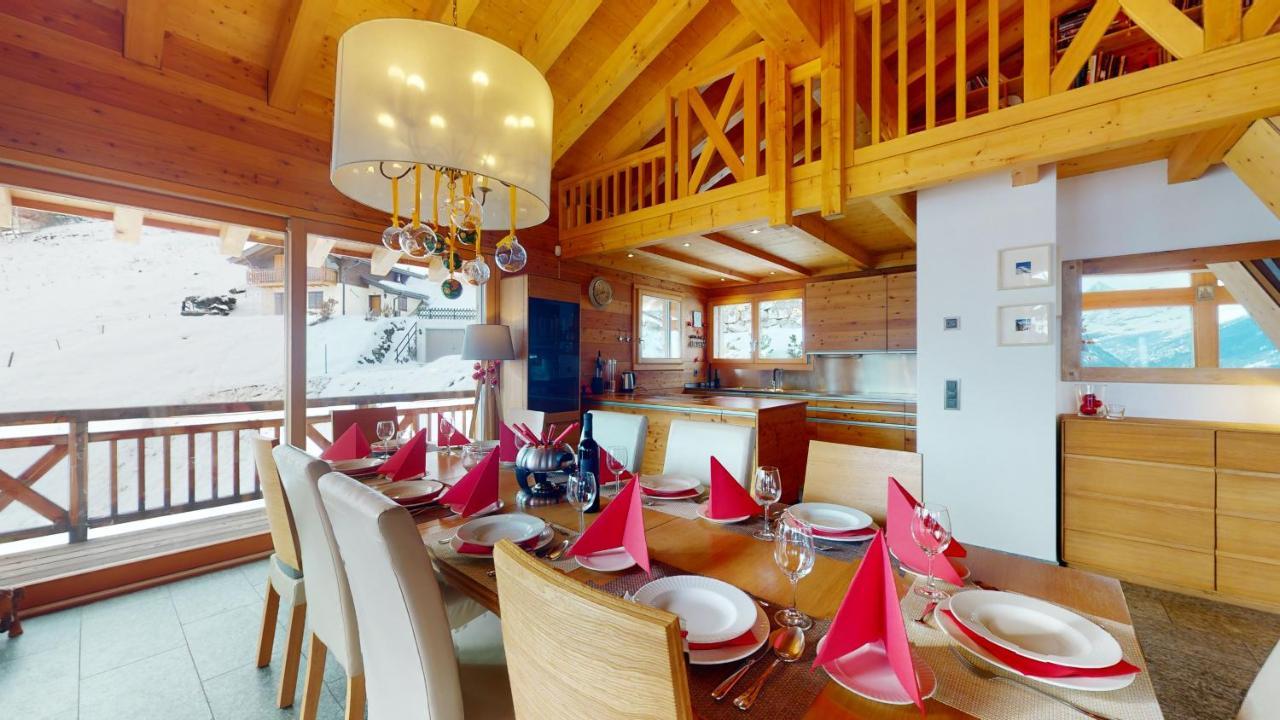 Etoiles Des Neiges Luxe & Jacuzzi Chalet 12 Pers By Alpvision Residences Heremence Exterior foto