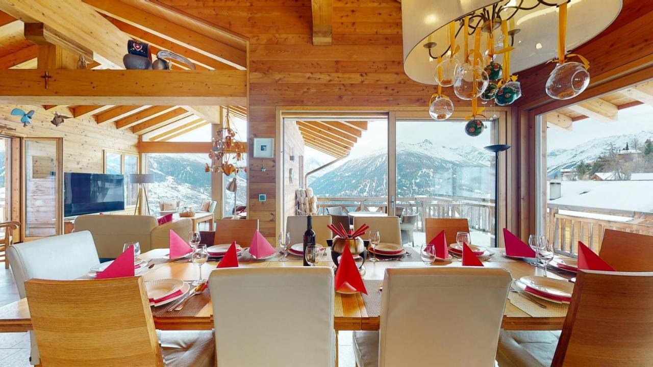 Etoiles Des Neiges Luxe & Jacuzzi Chalet 12 Pers By Alpvision Residences Heremence Exterior foto